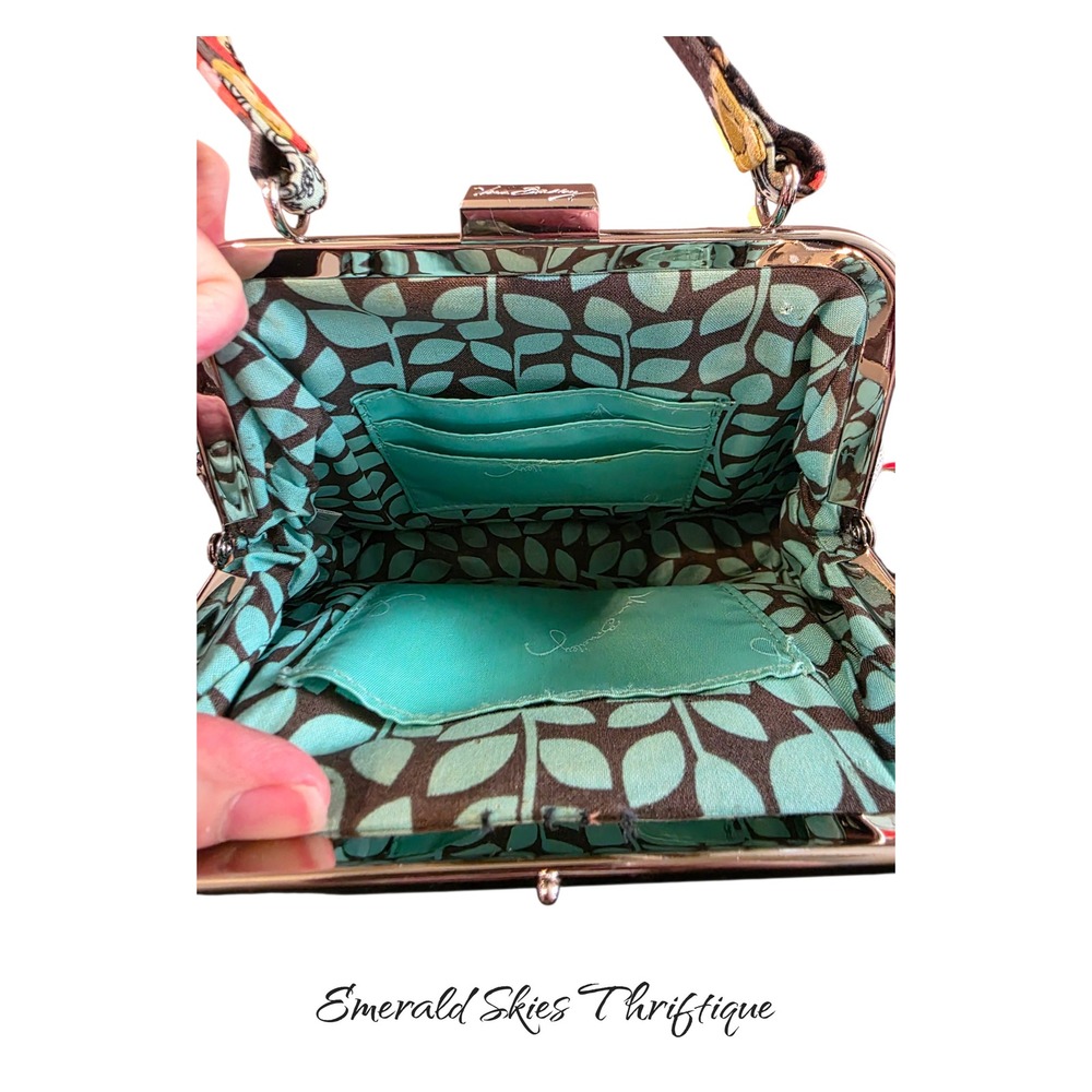 Vera Bradley crossbody bag in the retired Flower Shower pattern - Picture 5 of 7
